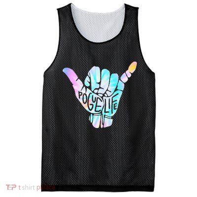 Pogue Life Shaka Hand Hang Loose Tie Dye Pattern (obx) Mesh Reversible Basketball Jersey Tank