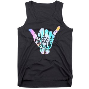 Pogue Life Shaka Hand Hang Loose Tie Dye Pattern (obx) Tank Top