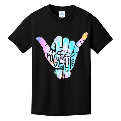 Pogue Life Shaka Hand Hang Loose Tie Dye Pattern (obx) Kids T-Shirt