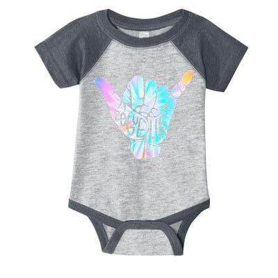Pogue Life Shaka Hand Hang Loose Tie Dye Pattern (obx) Infant Baby Jersey Bodysuit