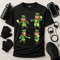 Pickleball Leprechauns St Patrick's Day Pickleball Player Performance Shirt