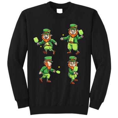Pickleball Leprechauns St Patrick's Day Pickleball Player Sweatshirt