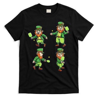 Pickleball Leprechauns St Patrick's Day Pickleball Player T-Shirt