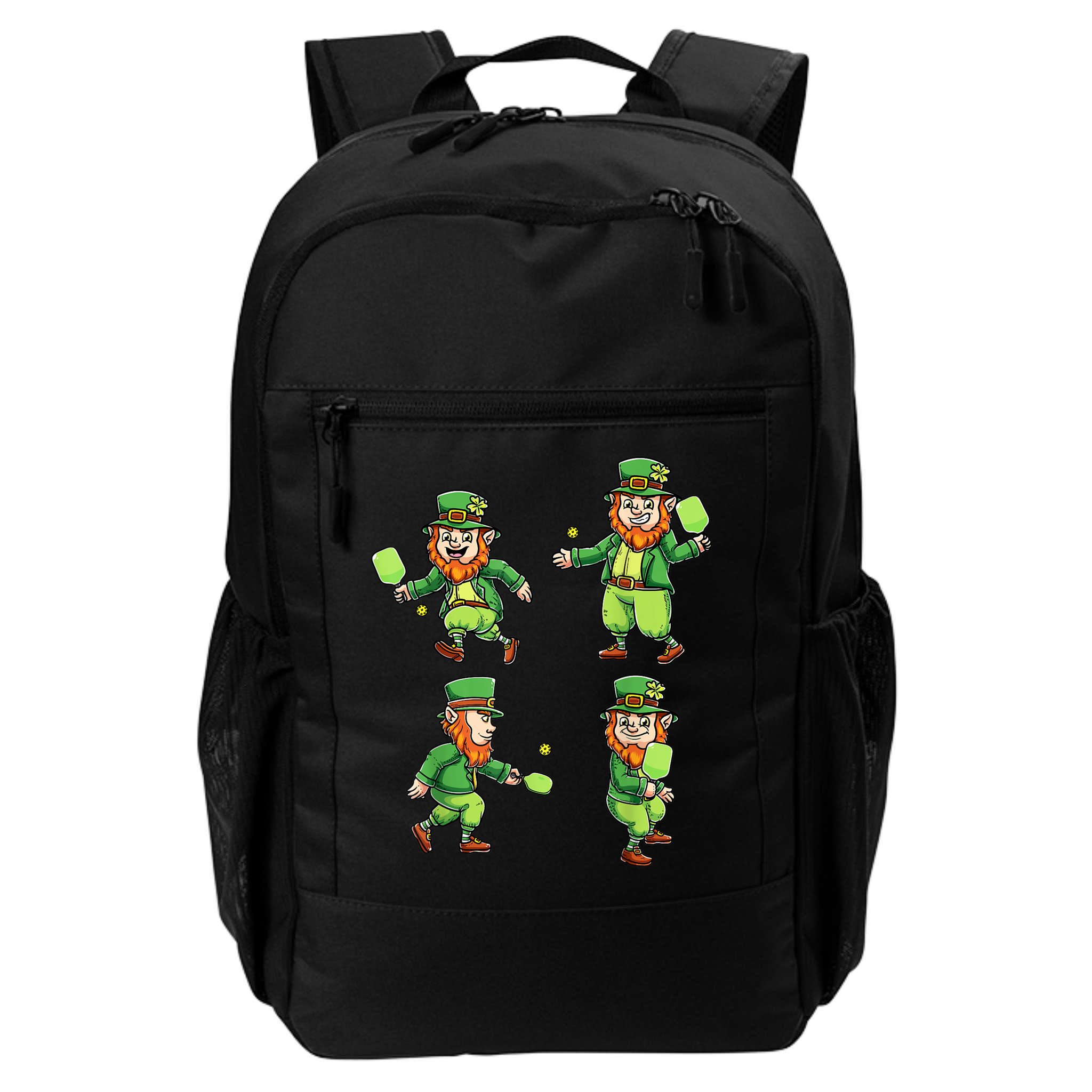Pickleball Leprechauns St Patrick's Day Pickleball Player Backpack
