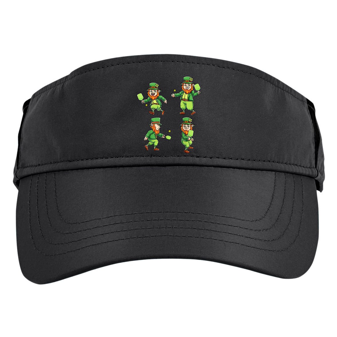 Pickleball Leprechauns St Patrick's Day Pickleball Player Adult Drive Performance Visor