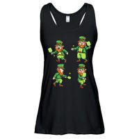 Pickleball Leprechauns St Patrick's Day Pickleball Player Ladies Essential Flowy Tank