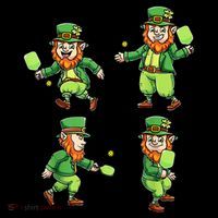 Pickleball Leprechauns St Patrick's Day Pickleball Player Tall Sweatshirt