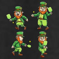 Pickleball Leprechauns St Patrick's Day Pickleball Player Trucker Hat