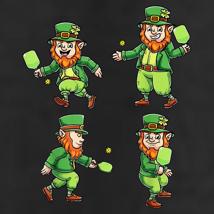 Pickleball Leprechauns St Patrick's Day Pickleball Player Trucker Hat