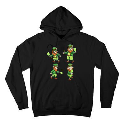 Pickleball Leprechauns St Patrick's Day Pickleball Player Tall Hoodie