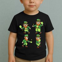 Pickleball Leprechauns St Patrick's Day Pickleball Player Toddler T-Shirt