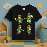 Pickleball Leprechauns St Patrick's Day Pickleball Player Toddler T-Shirt