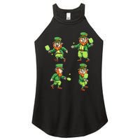 Pickleball Leprechauns St Patrick's Day Pickleball Player Women's Perfect Tri Rocker Tank