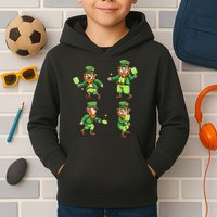 Pickleball Leprechauns St Patrick's Day Pickleball Player Kids Hoodie