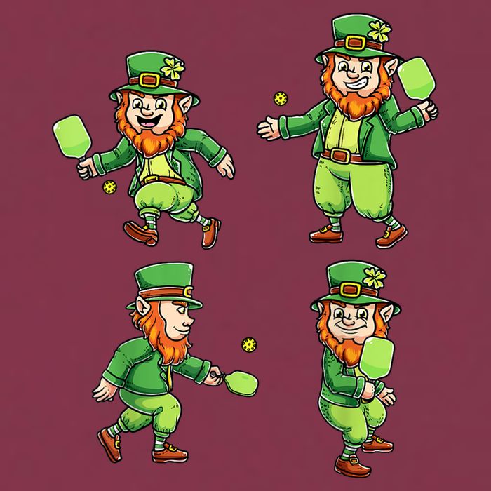 Pickleball Leprechauns St Patrick's Day Pickleball Player 16oz Travel Tumbler