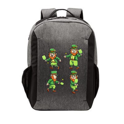 Pickleball Leprechauns St Patrick's Day Pickleball Player Vector Backpack