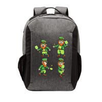 Pickleball Leprechauns St Patrick's Day Pickleball Player Vector Backpack