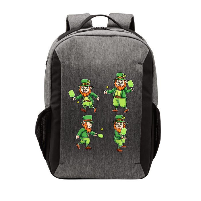 Pickleball Leprechauns St Patrick's Day Pickleball Player Vector Backpack