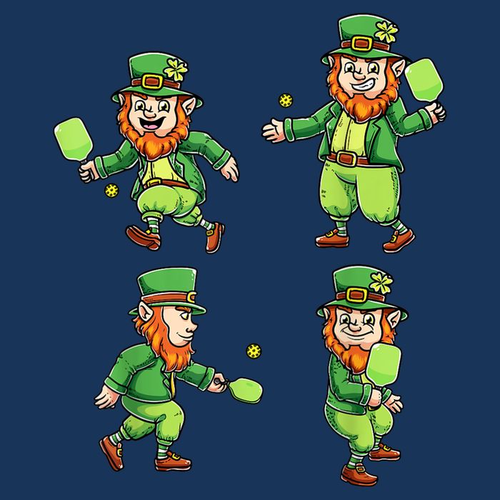 Pickleball Leprechauns St Patrick's Day Pickleball Player Infant Baby Jersey Bodysuit