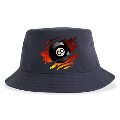 Pool League Snooker Eight Ball Billiards 8 Ball Pool Gift Sustainable Bucket Hat