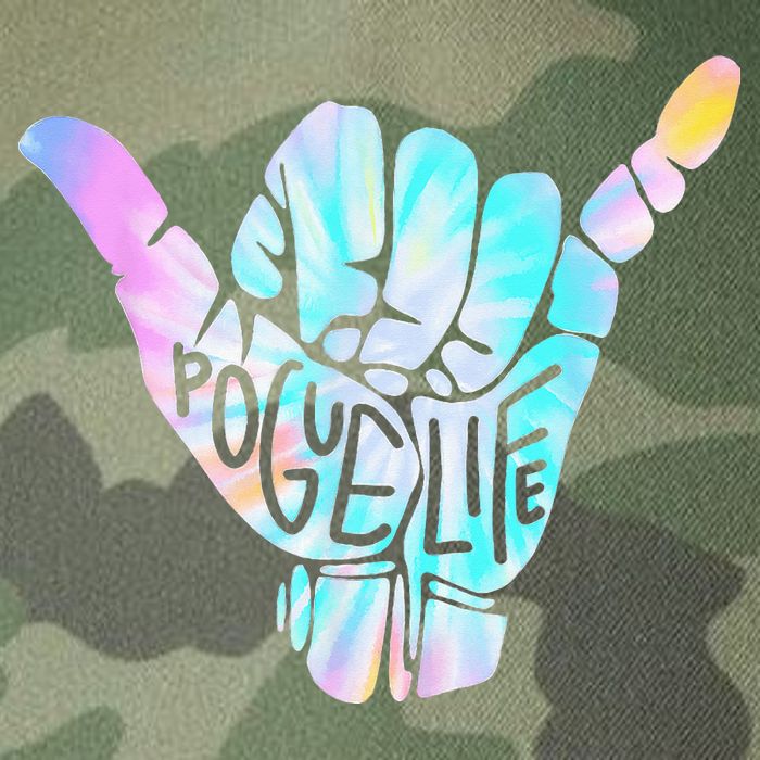 Pogue Life Shaka Hand Hang Loose Tie Dye Pattern Legacy Tie Dye Trucker Hat