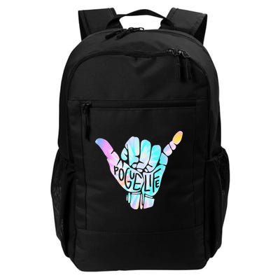 Pogue Life Shaka Hand Hang Loose Tie Dye Pattern Backpack
