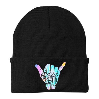 Pogue Life Shaka Hand Hang Loose Tie Dye Pattern Beanie