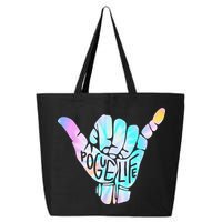 Pogue Life Shaka Hand Hang Loose Tie Dye Pattern 25L Jumbo Tote