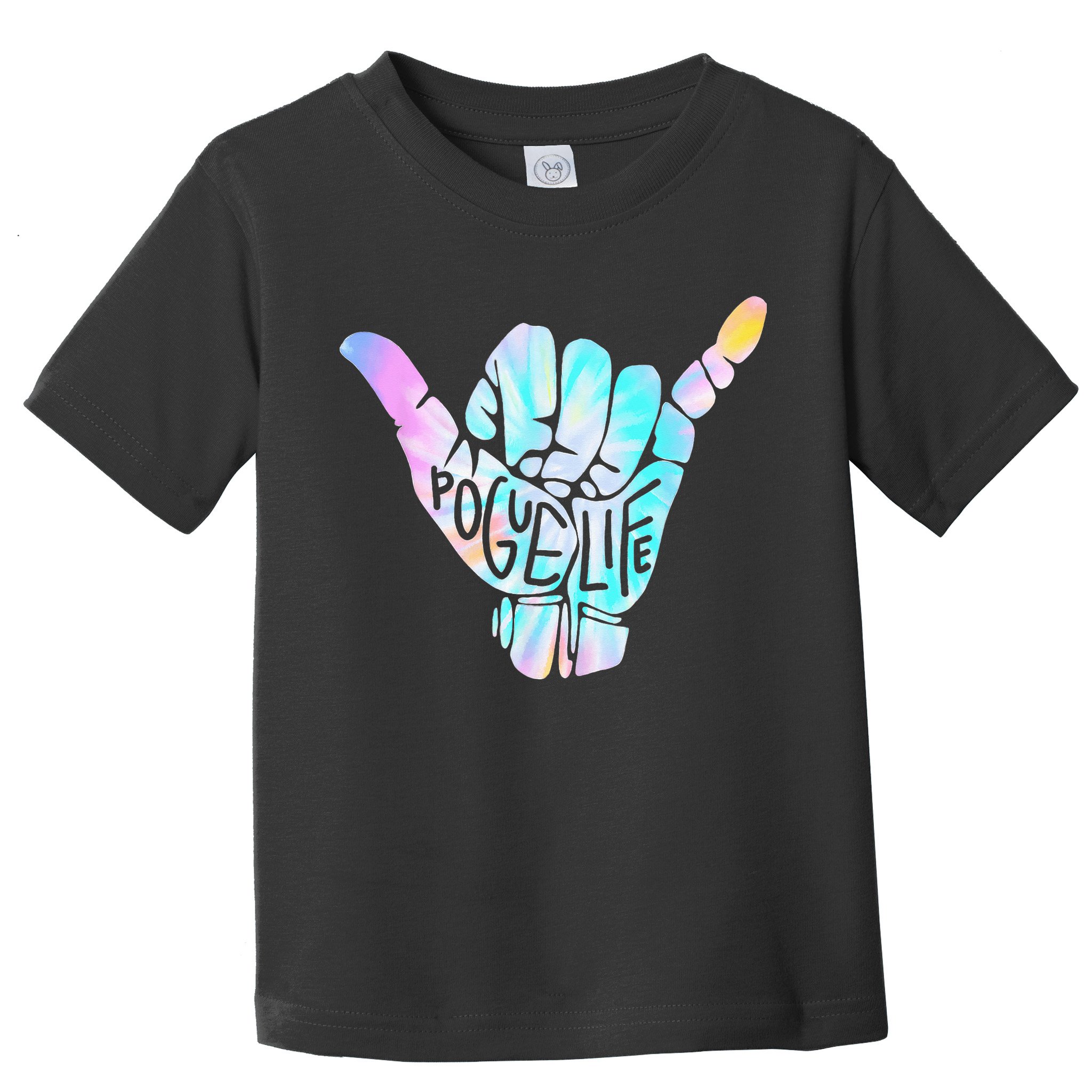 Pogue Life Shaka Hand Hang Loose Tie Dye Pattern Toddler T-Shirt