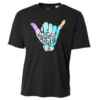 Pogue Life Shaka Hand Hang Loose Tie Dye Pattern Cooling Performance Crew T-Shirt