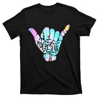 Pogue Life Shaka Hand Hang Loose Tie Dye Pattern T-Shirt