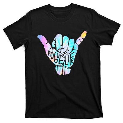 Pogue Life Shaka Hand Hang Loose Tie Dye Pattern T-Shirt