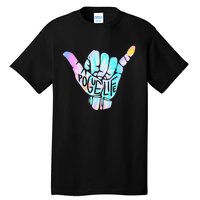 Pogue Life Shaka Hand Hang Loose Tie Dye Pattern Tall T-Shirt