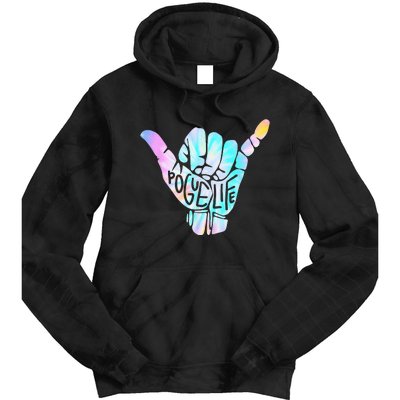 Pogue Life Shaka Hand Hang Loose Tie Dye Pattern Tie Dye Hoodie