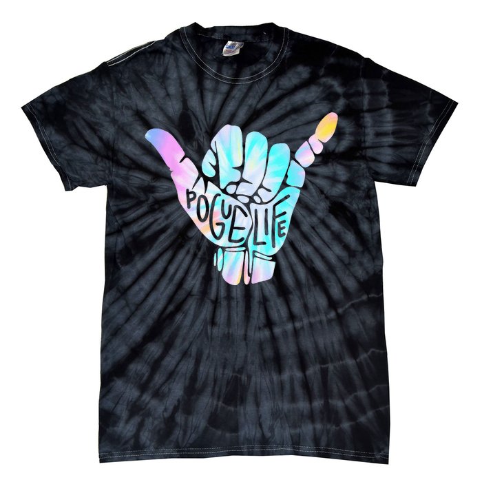 Pogue Life Shaka Hand Hang Loose Tie Dye Pattern Tie-Dye T-Shirt