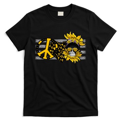 Peace Love Skull Mom Mother's Day Gift T-Shirt
