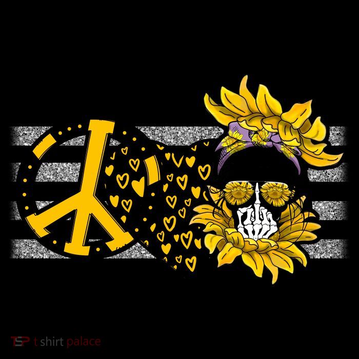 Peace Love Skull Mom Mother's Day Gift T-Shirt