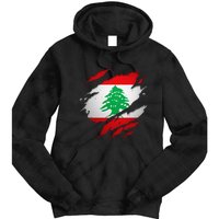 Proud Lebanese Shirts Torn Ripped Lebanon Flag Tie Dye Hoodie