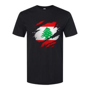 Proud Lebanese Shirts Torn Ripped Lebanon Flag Softstyle CVC T-Shirt