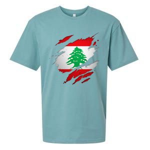 Proud Lebanese Shirts Torn Ripped Lebanon Flag Sueded Cloud Jersey T-Shirt