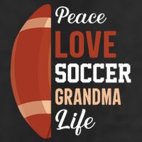 Peace Love Soccer Grandma Life Graphic Adult Drive Performance Visor