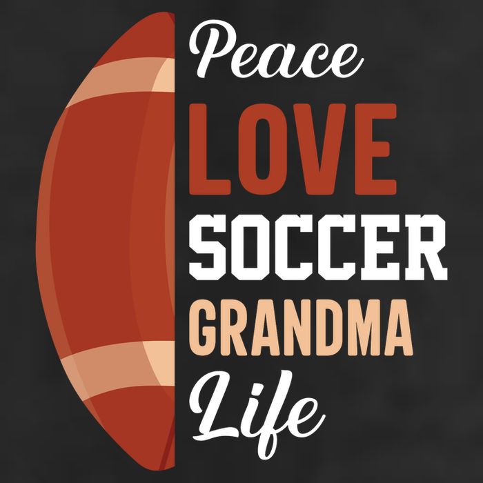 Peace Love Soccer Grandma Life Graphic Adult Drive Performance Visor