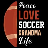Peace Love Soccer Grandma Life Graphic Cooling Performance Long Sleeve Crew