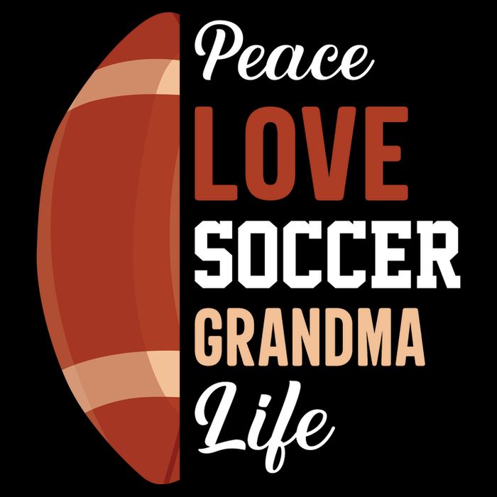 Peace Love Soccer Grandma Life Graphic Cooling Performance Long Sleeve Crew
