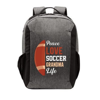 Peace Love Soccer Grandma Life Graphic Vector Backpack