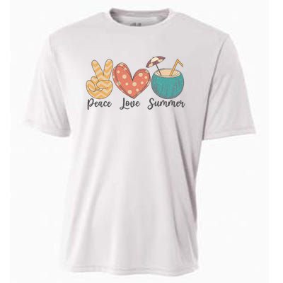 Peace Love Summer Cooling Performance Crew T-Shirt