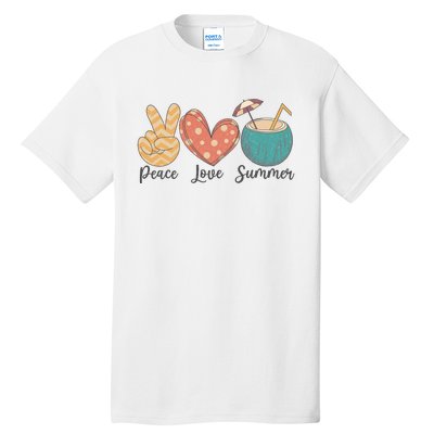 Peace Love Summer Tall T-Shirt