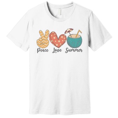 Peace Love Summer Premium T-Shirt