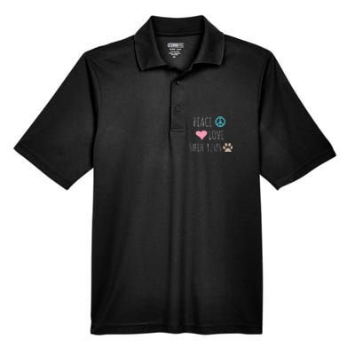 Peace Love Shih Tzus Cute Dog Puppy Pet Lover Men's Origin Performance Pique Polo