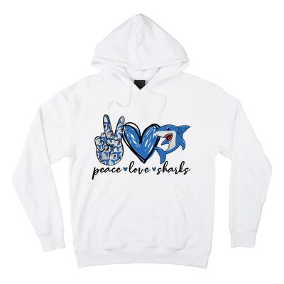 Peace Love Shark Hoodie